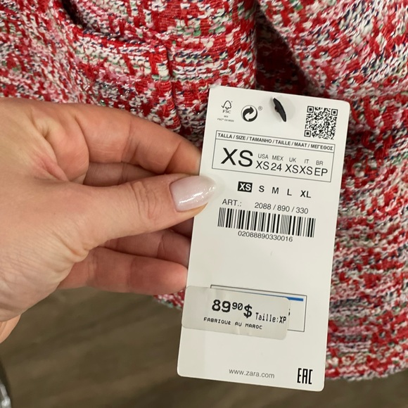 ZARA Tweed Blazer Jacket (NWT) - Picture 3 of 5